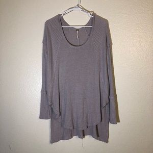 Waffle knit tunic.